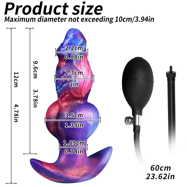 Fenrir - Inflatable Knotted Dildo Plug