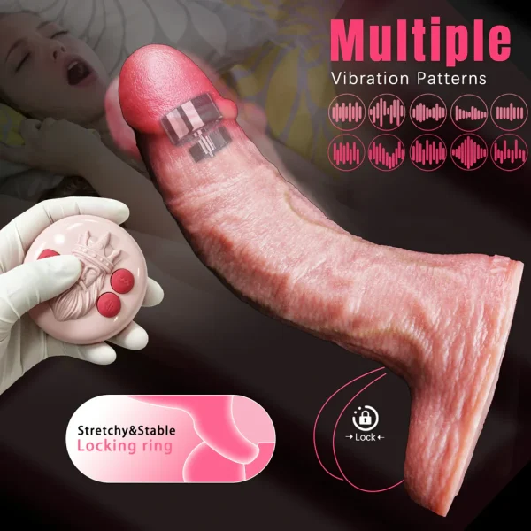 FleshPulse - App Control Realistic Cock Sleeve 6 Sizes
