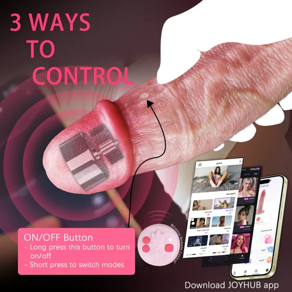 FleshPulse - App Control Realistic Cock Sleeve 6 Sizes