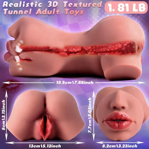 Full Lips Blow Job Toy With Realistic Vagina