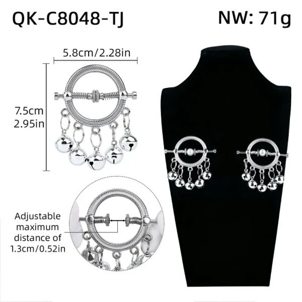 Glimmer Desire™ - Non-Piercing Metal Nipple Clamps Chain