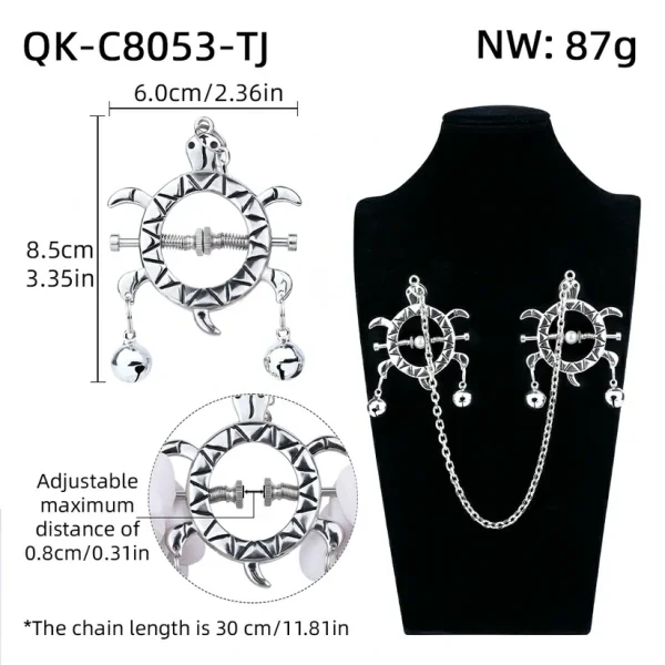 Glimmer Desire™ - Non-Piercing Metal Nipple Clamps Chain