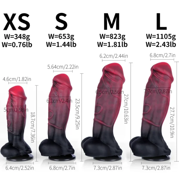 Hellboy - Liquid Silicone Super Hero Dildo 3 Sizes