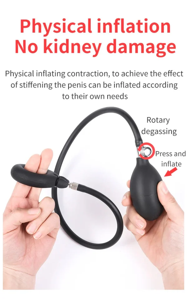 Inflatable Cock Ring - Manual Pump Design