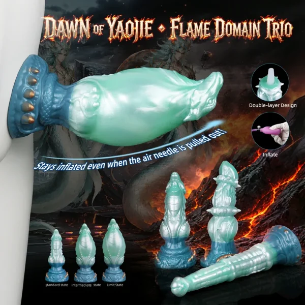 Jade Monster Series - Inflatable Fantasy Dildo
