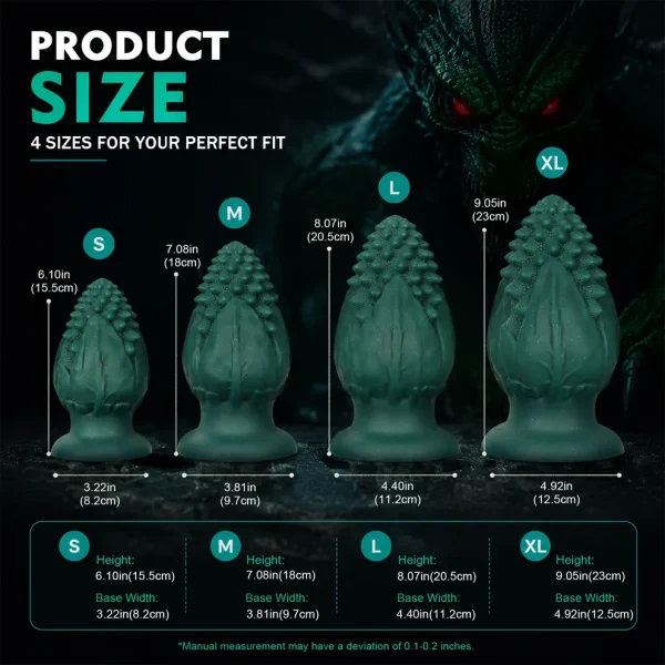 Lizzard Egg - Liquid Silicone Butt Plug