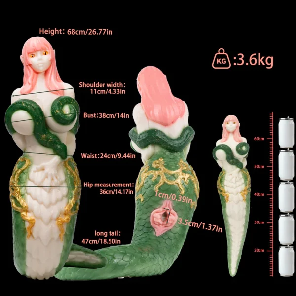 Medusa - Full Body Goddess Male Stroker