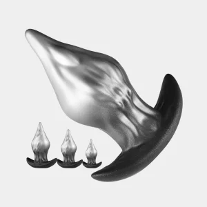 Mercury - Liquid Silicone Silver Butt Plug 3 Sizes