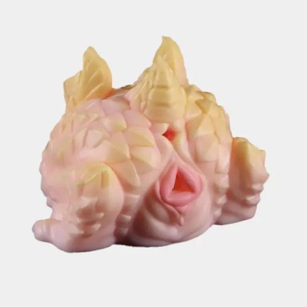 Orange Baby Dino - Dual-Entry Sex Torso