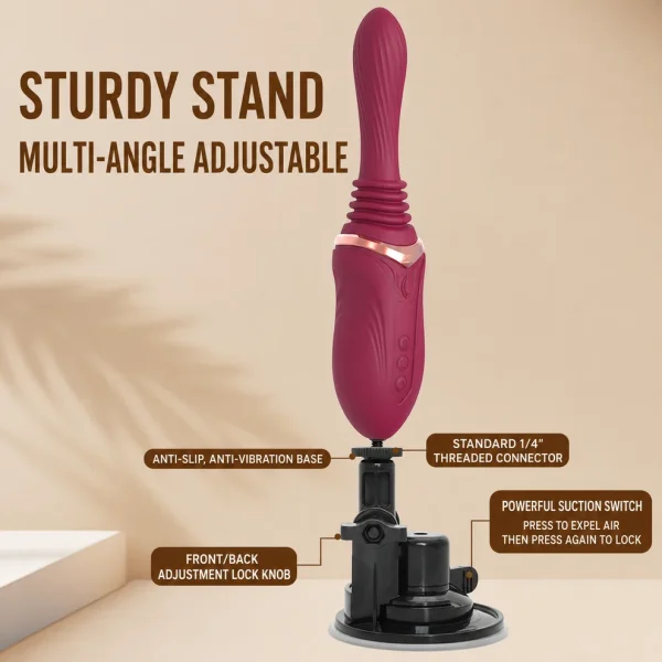 Thermo Pulse - Sturdy Stand Thrusting Dildo