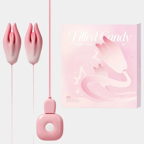 Tulip - Pink Nipple Vibrating Clamps