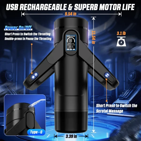 Cyberskin the Wing - Male Masturbator