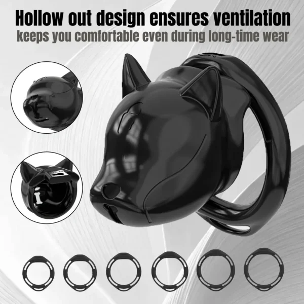 Dark Hound - Male Chastity Device With Strap On