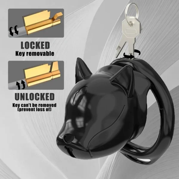 Dark Hound - Male Chastity Device With Strap On