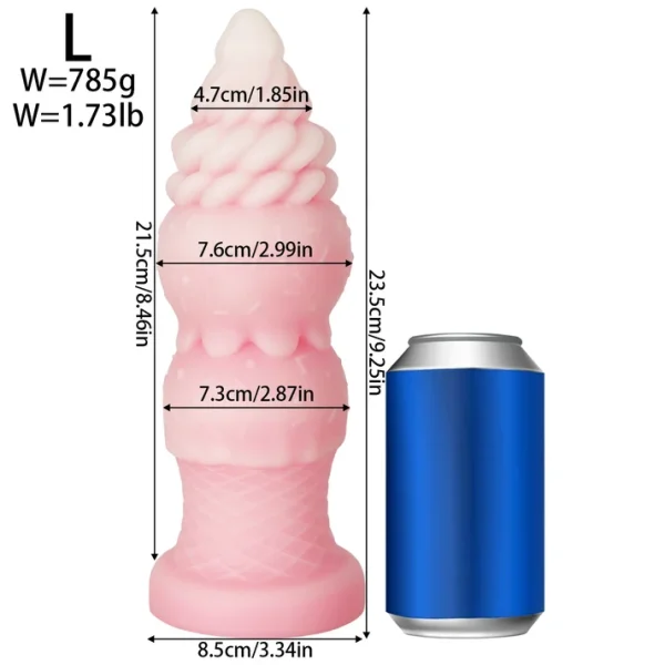 Ice Cream Dildo - Real Texture With Liquid Silicone 3 Sizes