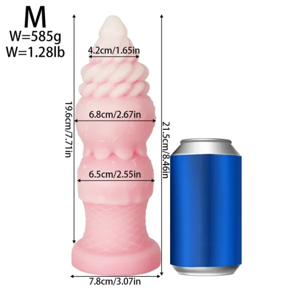 Ice Cream Dildo - Real Texture With Liquid Silicone 3 Sizes