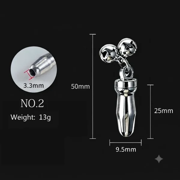 Jingle Bell - Metal Penis Plug 5 Sizes