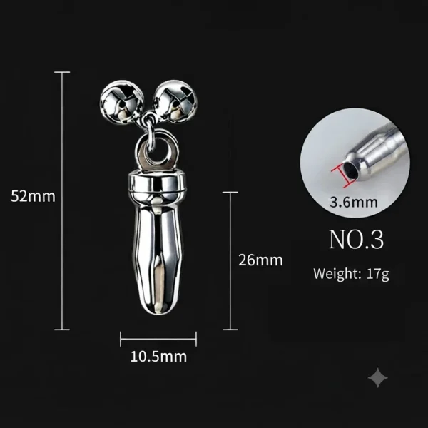 Jingle Bell - Metal Penis Plug 5 Sizes