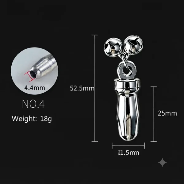 Jingle Bell - Metal Penis Plug 5 Sizes
