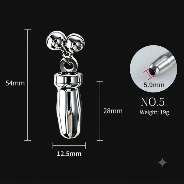 Jingle Bell - Metal Penis Plug 5 Sizes