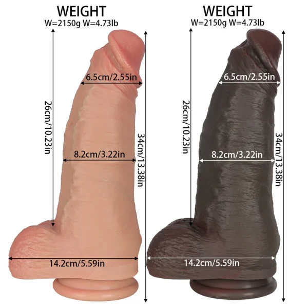 Jumbo - Realistic Foreskin Huge Dildo