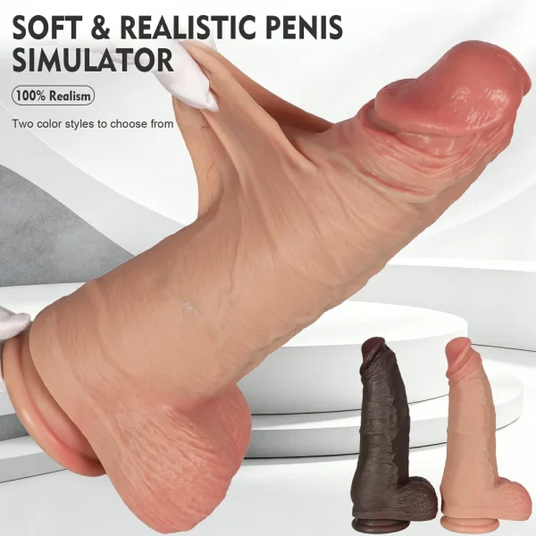Jumbo - Realistic Foreskin Huge Dildo