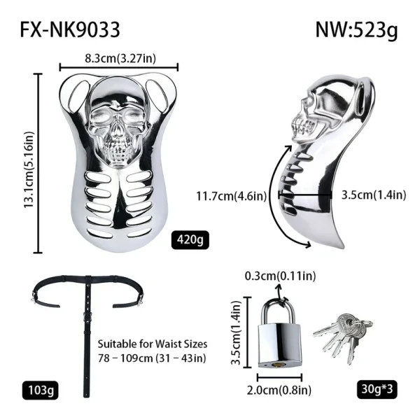 Metal Fanatic - Polished Stainless Steel Cock Cage