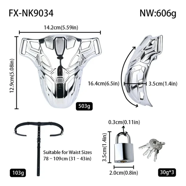 Metal Fanatic - Polished Stainless Steel Cock Cage