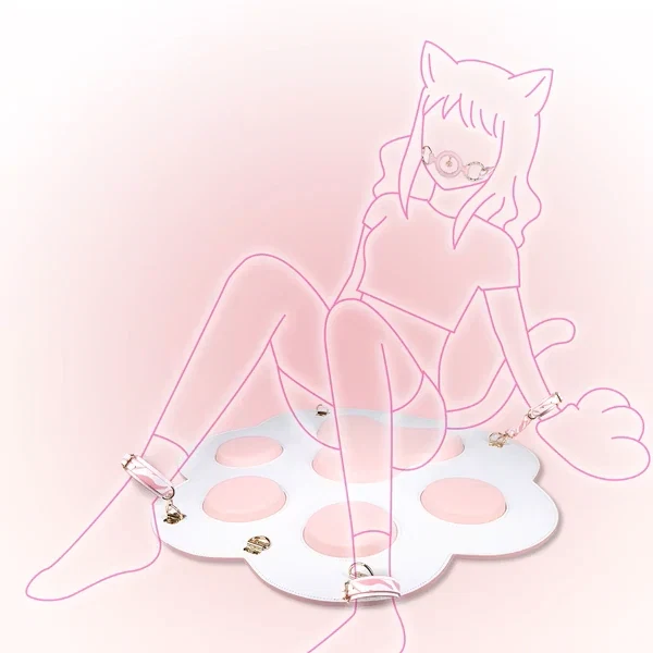 Neko Pet Play - Pinky Bondage Set With Bdsm Mat