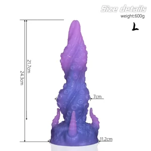 Purple Kraken - Tentacle Liquid Silicone Dildo