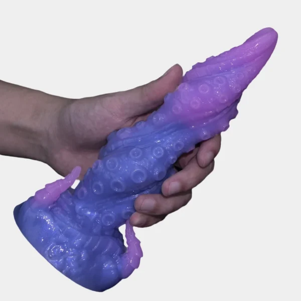 Purple Kraken - Tentacle Liquid Silicone Dildo