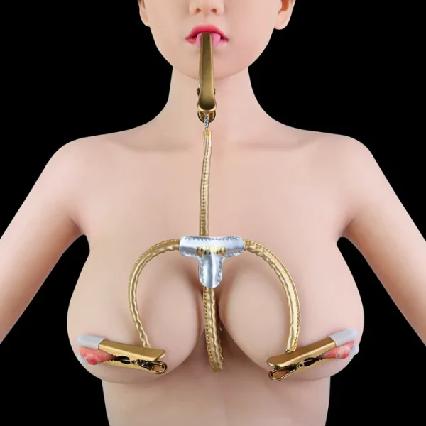 QKKQ - Electric Shock Nipple and Tongue Clips Set