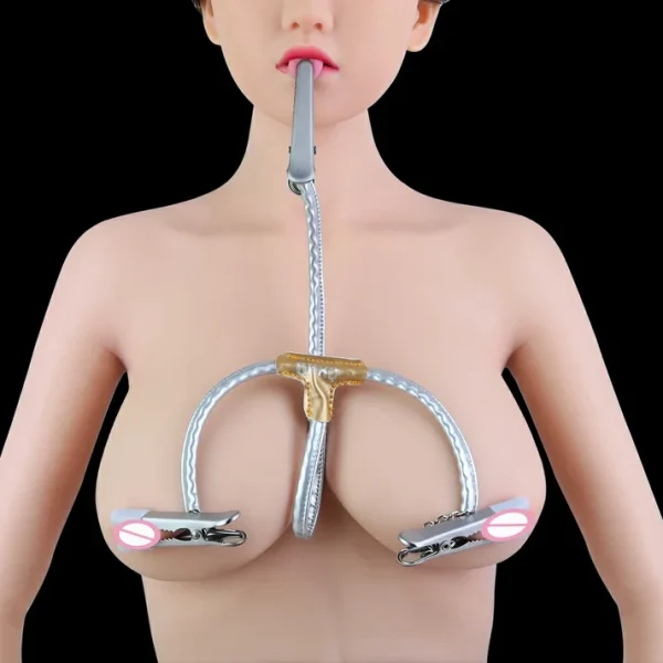 QKKQ - Electric Shock Nipple and Tongue Clips Set