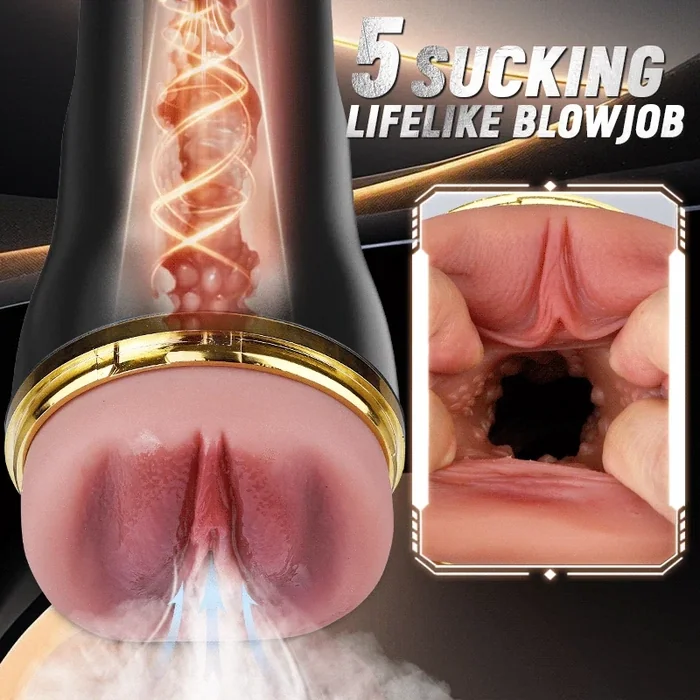XV6 10 Vibrating Pocket Vagina With 3D Textured