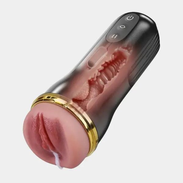 XV6 10 Vibrating Pocket Vagina With 3D Textured