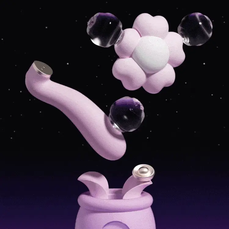 Zemalia Flower Clock - Sucking Vibrator Set