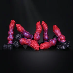 Crimson Beast Series - Knotted Design Dildo