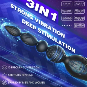 Anal beads with Testicle Vibrator – App & Remote (1)