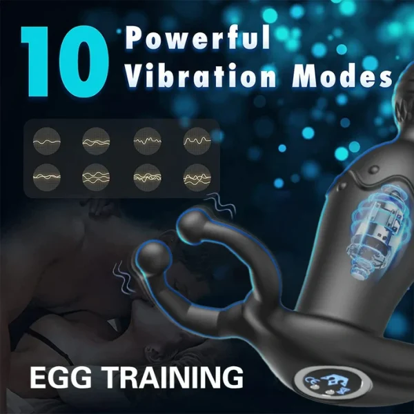 Anal beads with Testicle Vibrator - App & Remote