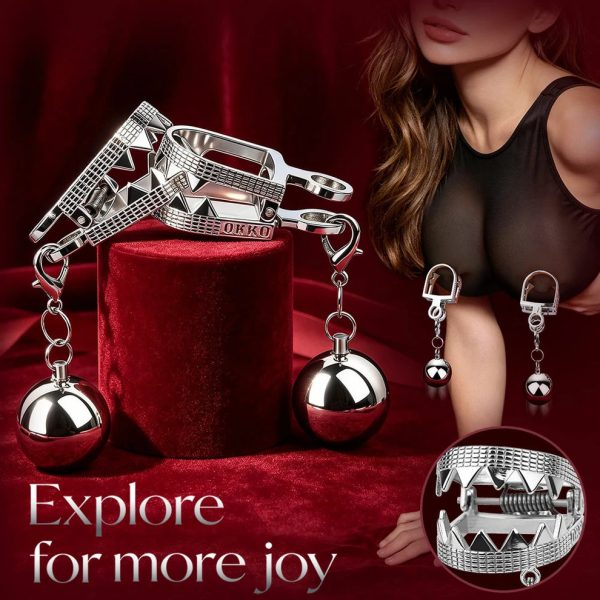 Ball and Chain - Weighted Nipple Torture Clamps