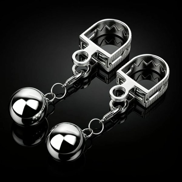 Ball and Chain - Weighted Nipple Torture Clamps