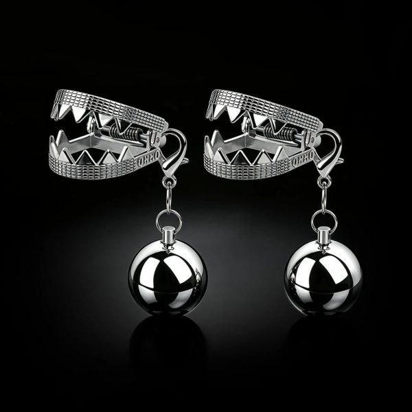 Ball and Chain - Weighted Nipple Torture Clamps