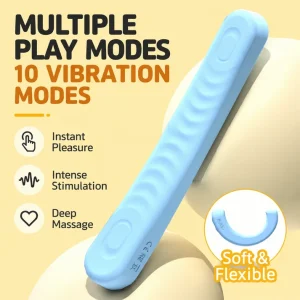 Bendable G Spot Vibrator - Body-Safe Liquid Silicone