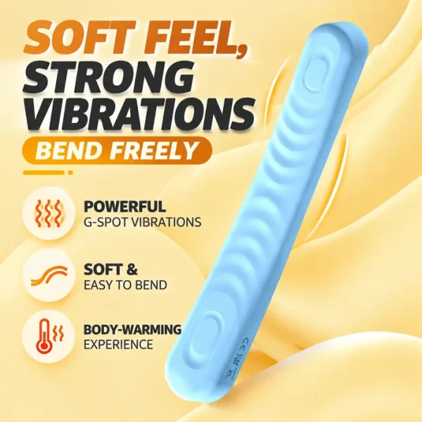 Bendable G Spot Vibrator - Body-Safe Liquid Silicone