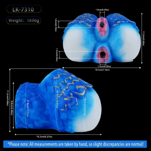 Blue Queen - Dragon Scale Sex Torso