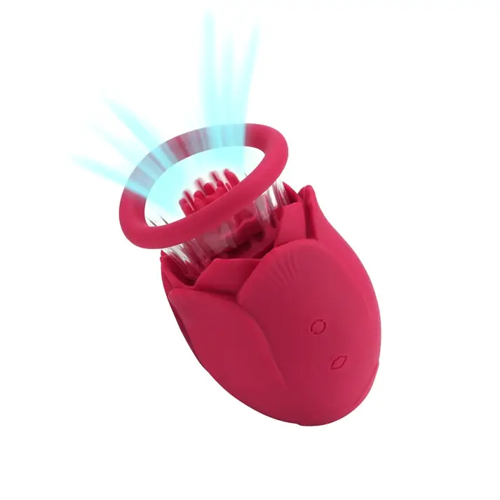Crimson Bloom Sucking & Rotating Vibe