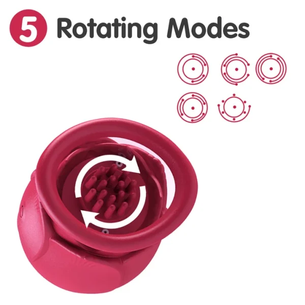 Crimson Bloom Sucking & Rotating Vibe