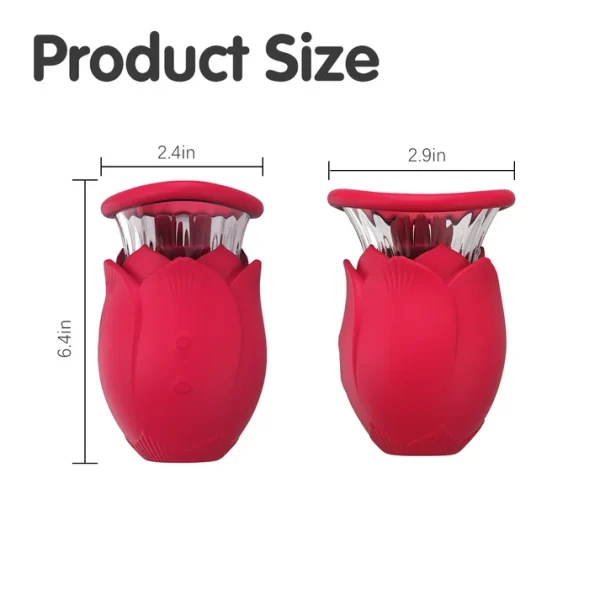 Crimson Bloom Sucking & Rotating Vibe