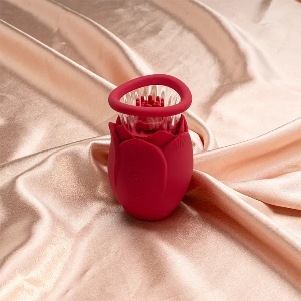 Crimson Bloom Sucking & Rotating Vibe