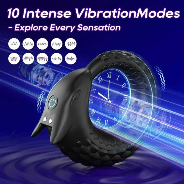 Dragon Scale - Textured Vibrating Cock Ring